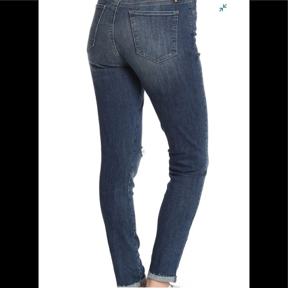 - NWT Lucky Brand Blue Ava Midrise Distress Jean Leggings skinny - Picture 2 of 9